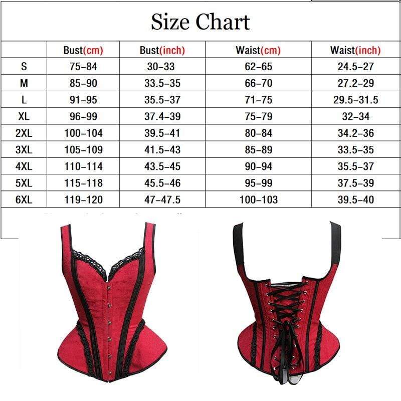 Kinky Cloth Red Victorian Corset