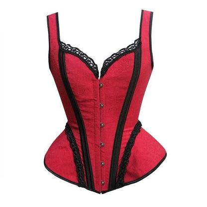 Kinky Cloth Red / XXL Red Victorian Corset