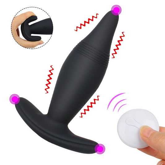 Kinky Cloth Remote Control Anal Plug Vibrator