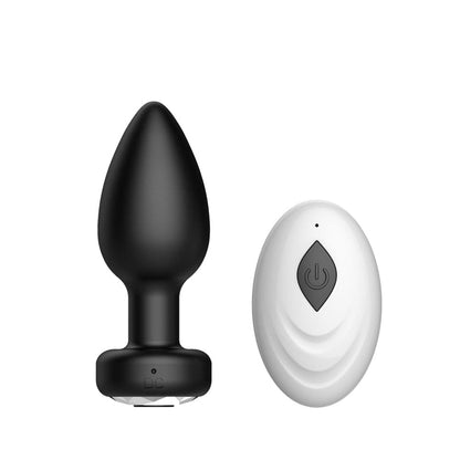 Kinky Cloth Black A Remote Control Vibrator Anal Plug