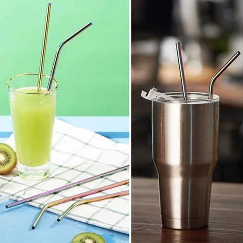 Kinky Cloth Home Reusable Stainless Steel Straw Set
