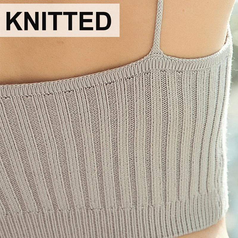 Kinky Cloth 31203 Ribbed Knit Crop Camisole Top