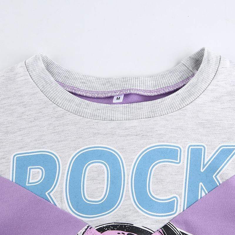 Kinky Cloth 200000348 Rock More Purple Trainer Sweatshirt
