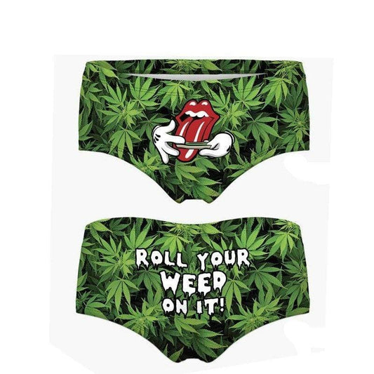 Roll Your Weed On It Booty Shorts