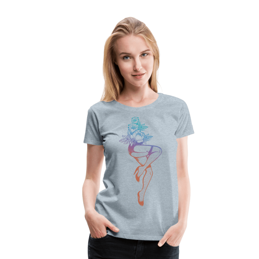 SPOD Women’s Premium T-Shirt heather ice blue / S Rose Bouquet Women’s Premium T-Shirt