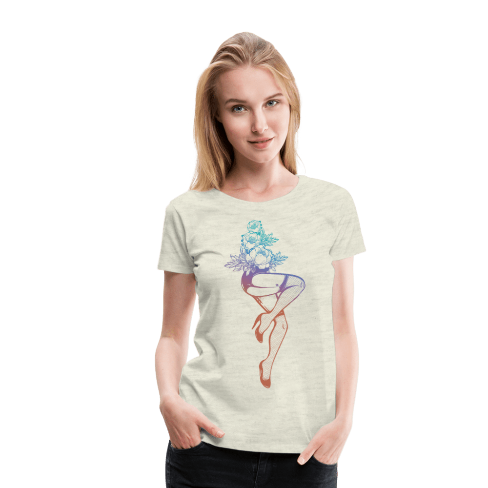 SPOD Women’s Premium T-Shirt heather oatmeal / S Rose Bouquet Women’s Premium T-Shirt