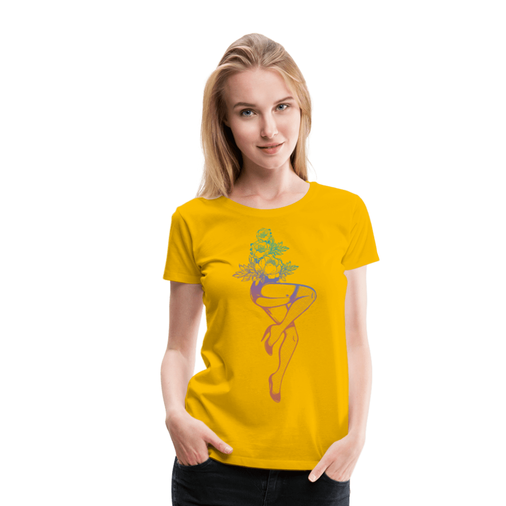 SPOD Women’s Premium T-Shirt sun yellow / S Rose Bouquet Women’s Premium T-Shirt
