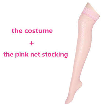 Kinky Cloth Dresses With stockings-496 / L Ruffle Maid Princess Dress
