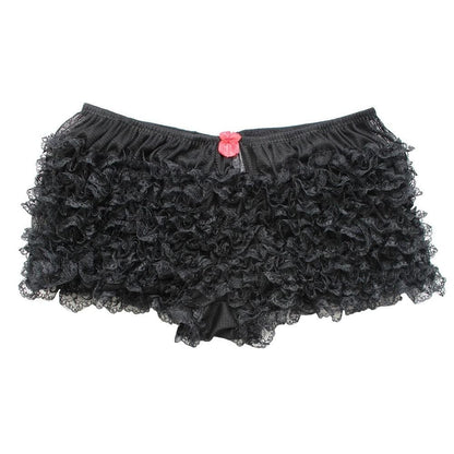Kinky Cloth Panties Black / One Size Ruffled Bloomer Panties