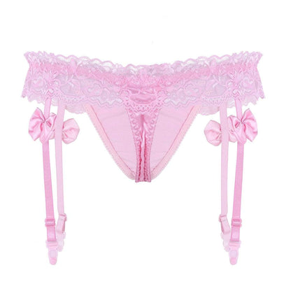 Kinky Cloth Ruffled Lace Panties Garters
