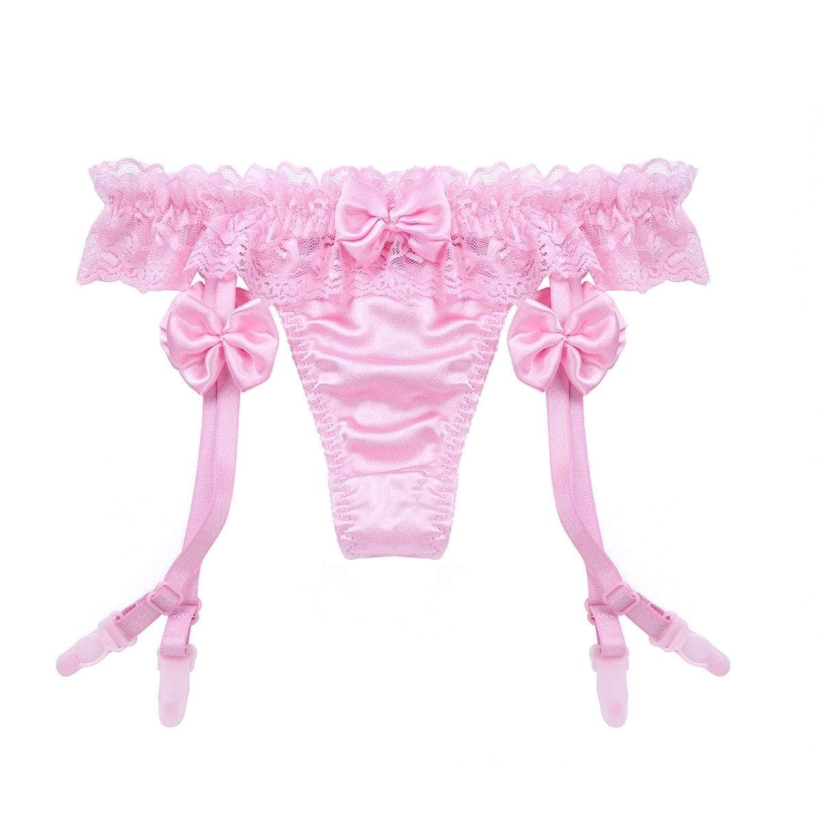 Kinky Cloth Ruffled Lace Panties Garters
