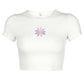 Kinky Cloth 200000791 White / L Sakura Crop Top Shirt