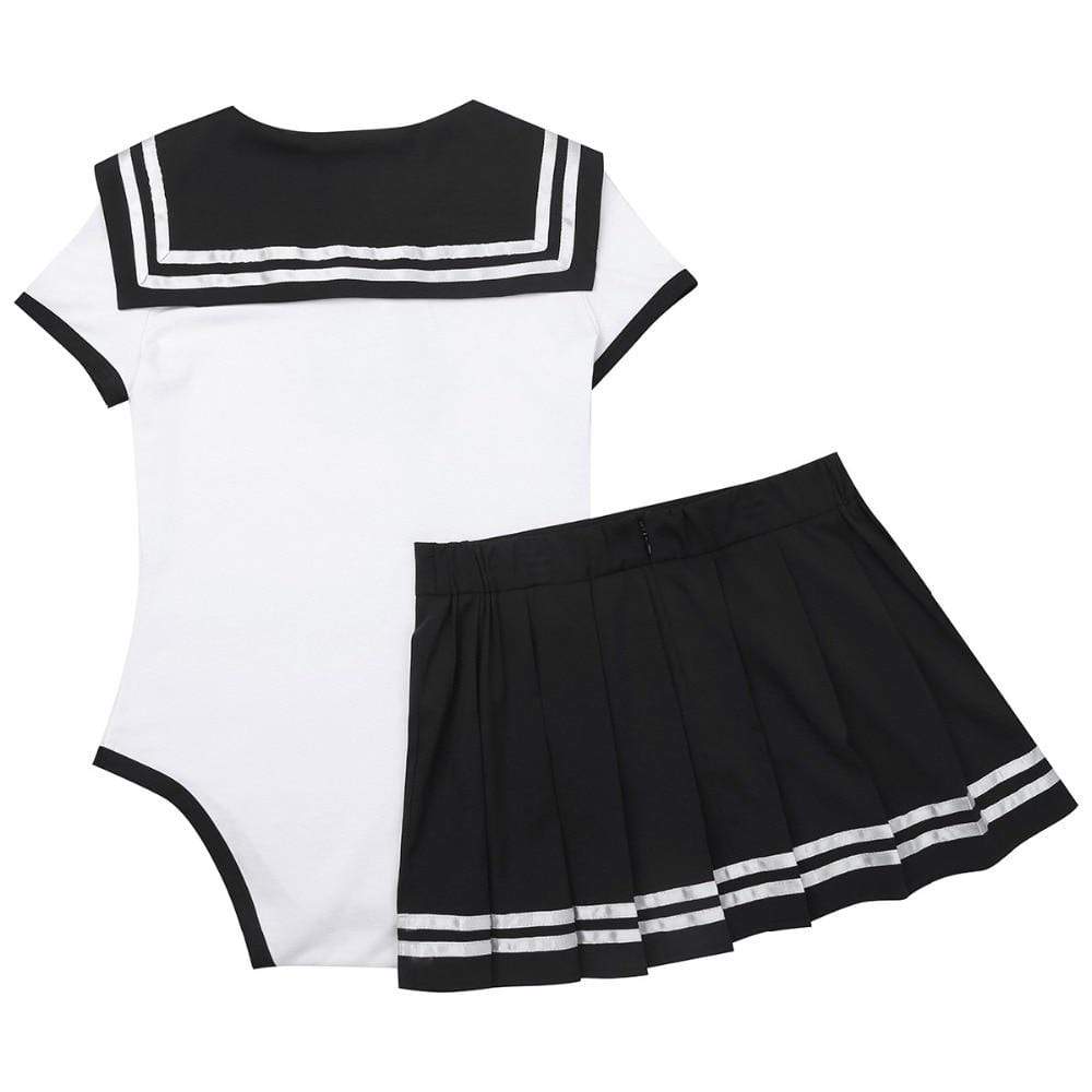 Kinky Cloth Black / M School Girl 2 Piece Set
