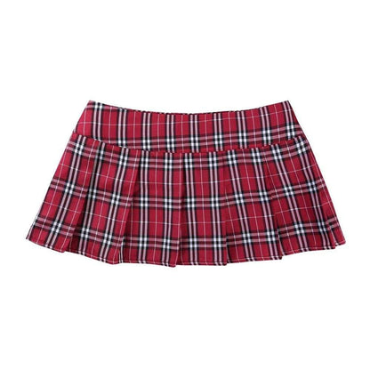 Kinky Cloth Skirt School Girl Mini Plaid Skirt