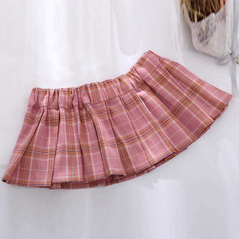 Kinky Cloth 349 School Girl Plaid Super Mini Pleated Skirt