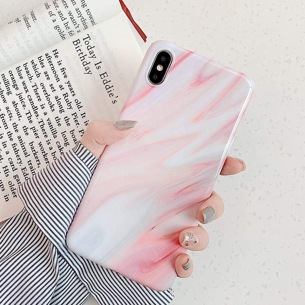 Kinky Cloth 380230 Pink / For 7 Plus or 8 Plus Sea Marble iPhone Case