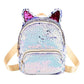 Sequins Cat Ear Travel Backpacks