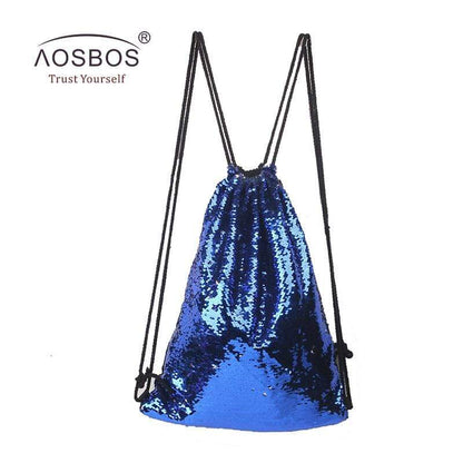 Spocket Bags & Wallets Blue Sequins Hologram Bag