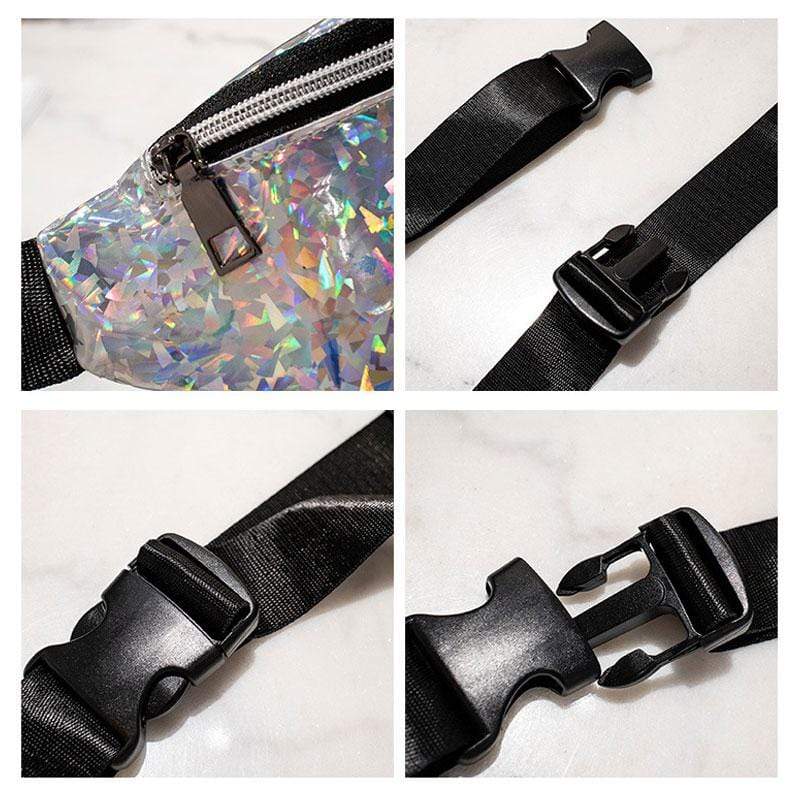Kinky Cloth Gold Sequins Holographic Fanny Pack