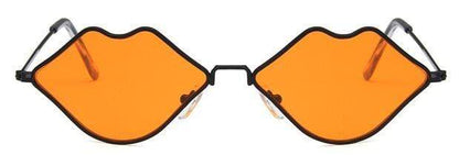 Kinky Cloth Accessories black v orange Sexy Lips Sunglasses