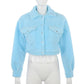 Kinky Cloth 200000801 Blue / S Shaggy Fleece Cropped Jacket