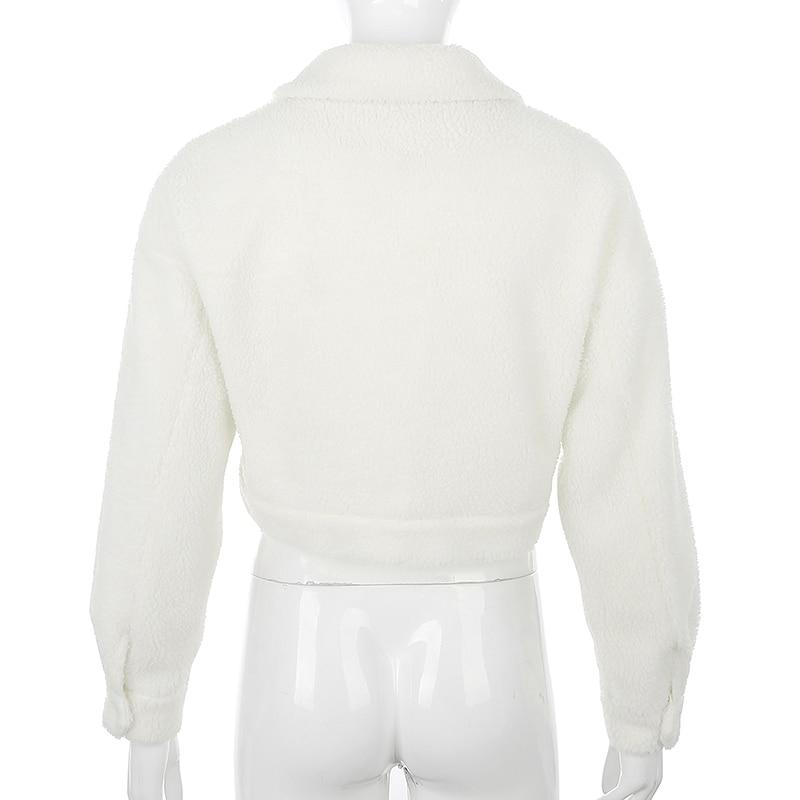 Kinky Cloth 200000801 Shaggy Fleece Cropped Jacket