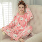 Kawaii Animal Flannel Pajama Set