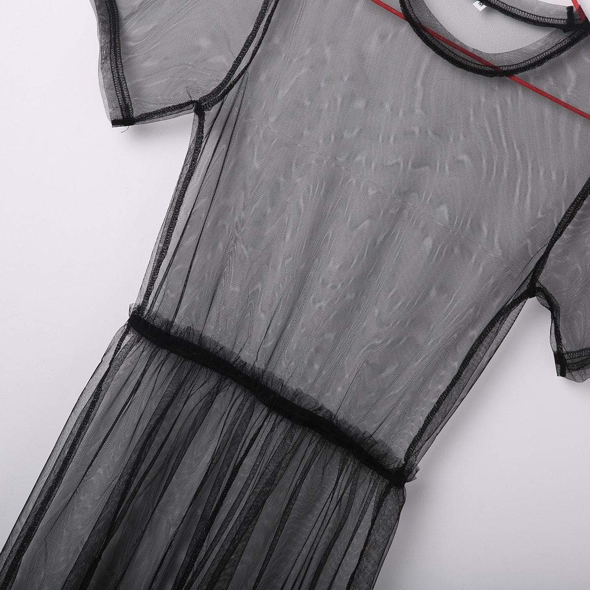 Kinky Cloth Black / S Sheer Mesh Dress