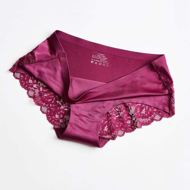 Sheer Silk Lace Cheek Panties