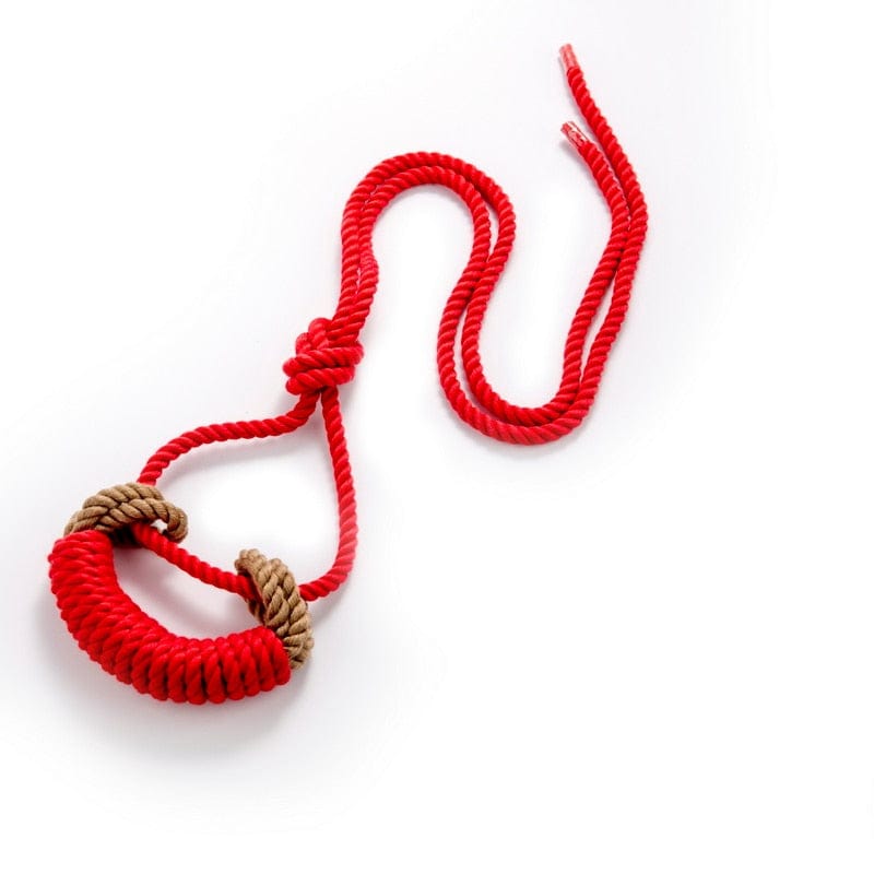Kinky Cloth Red Shibari Rope Bondage Gag