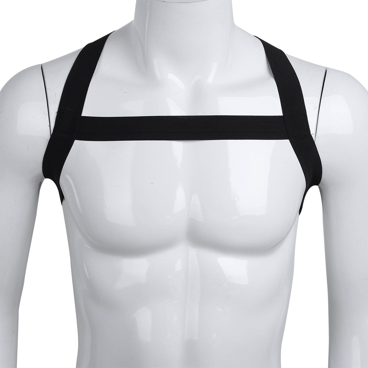 Kinky Cloth Shoulder Chest Harness with G-string