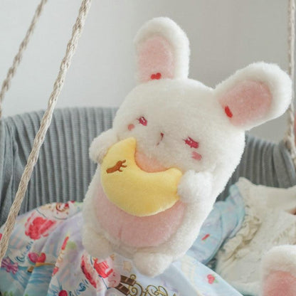 Kinky Cloth 100001765 Bunny With Moon / About 20cm Shy Bunny Plush Toy
