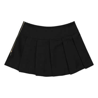 Kinky Cloth 349 Side Zipper Split Pleated Skirt