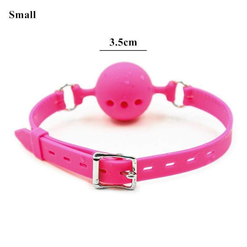Kinky Cloth Necklace Silicone Ball Choker (3 Sizes)