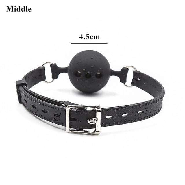 Kinky Cloth Necklace Silicone Ball Choker (3 Sizes)
