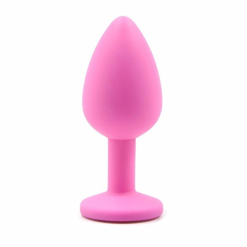 Kinky Cloth 201202902 Pink Silicone Plug with Crystal