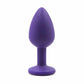 Kinky Cloth 201202902 Purple Silicone Plug with Crystal