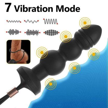 Anal Beads Style Vibrator Plug with Wireless Remote Control