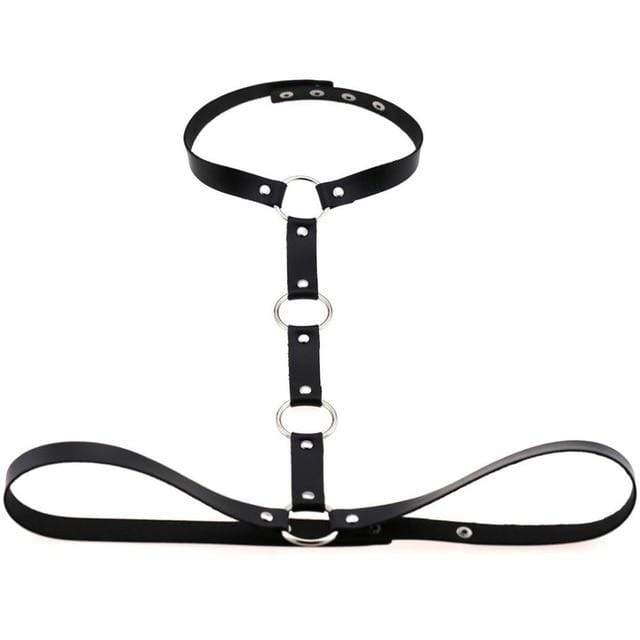 Kinky Cloth Black Simply Controlled Harness