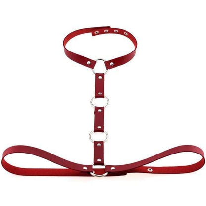 Kinky Cloth Red Simply Controlled Harness