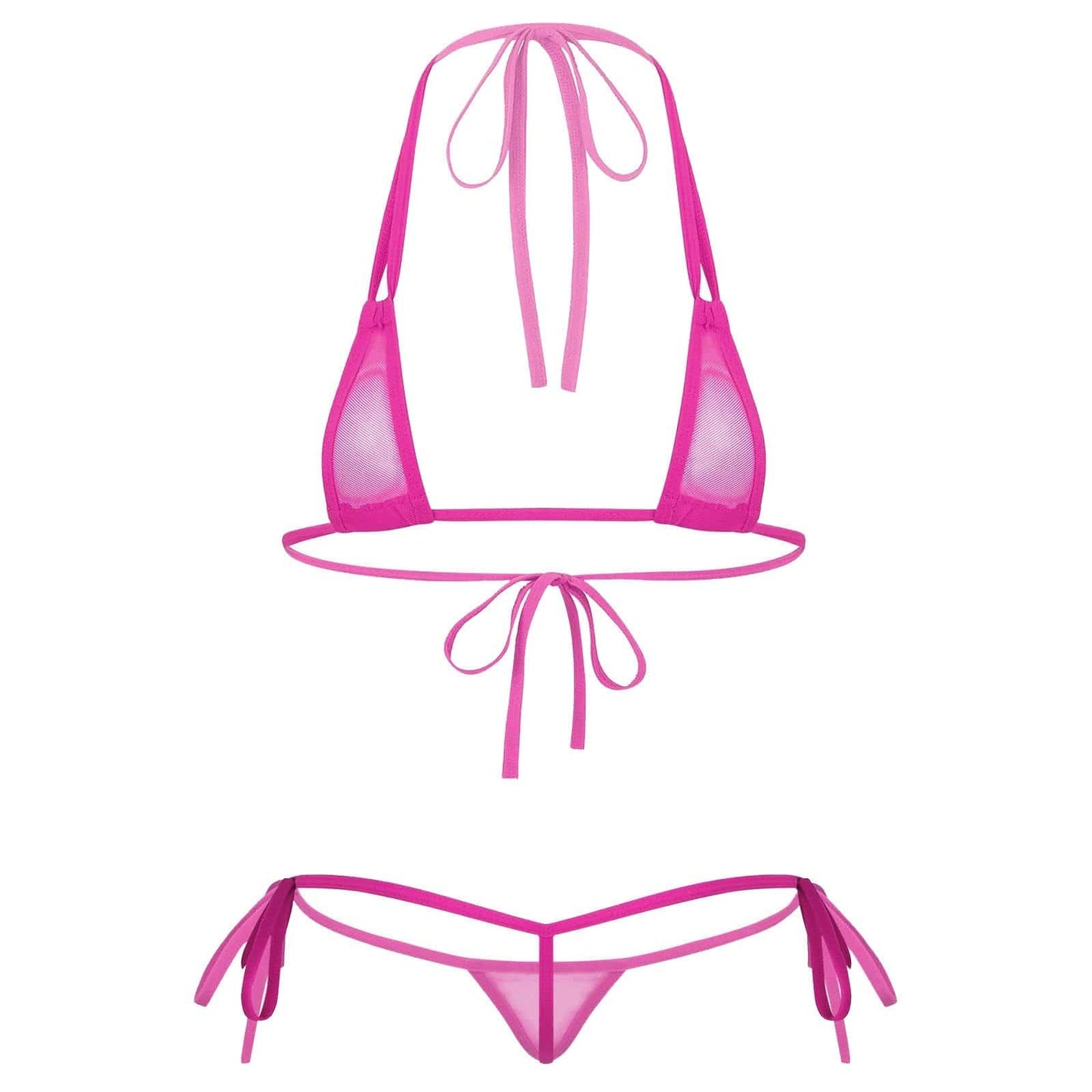 Kinky Cloth 200002225 Hot Pink / One Size Sissy Micro Bikini Set