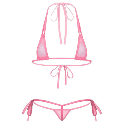 Kinky Cloth 200002225 Pink / One Size Sissy Micro Bikini Set