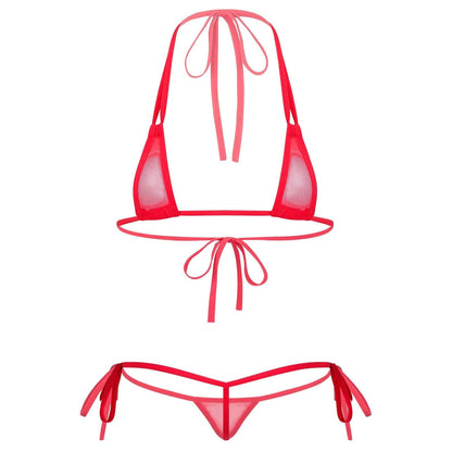 Kinky Cloth 200002225 Red / One Size Sissy Micro Bikini Set