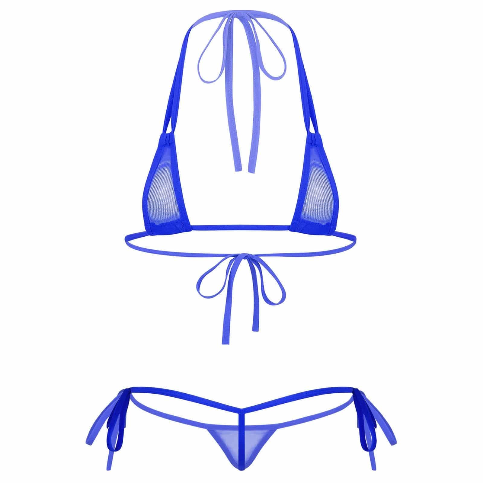 Kinky Cloth 200002225 Royal Blue / One Size Sissy Micro Bikini Set