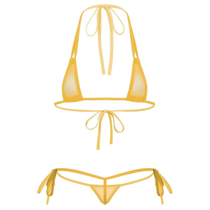 Kinky Cloth 200002225 Yellow / One Size Sissy Micro Bikini Set
