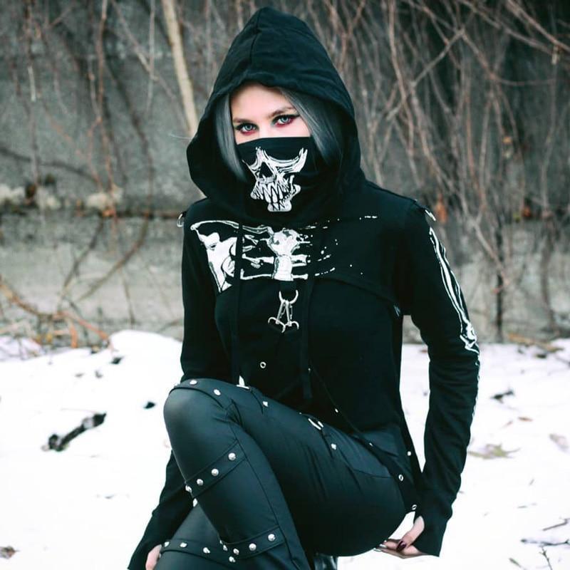 Skeleton Mask Hoodie – Kinky Cloth