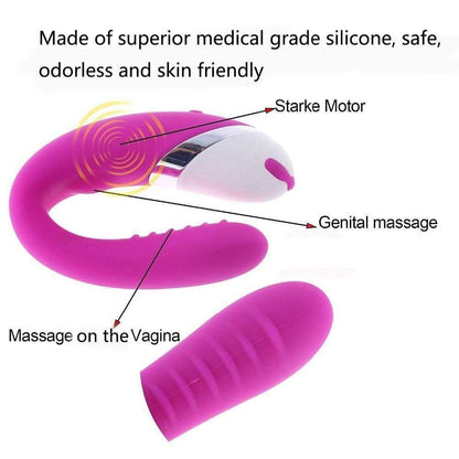 SNZL Clitoris and G-Spot Dildo Vibrator