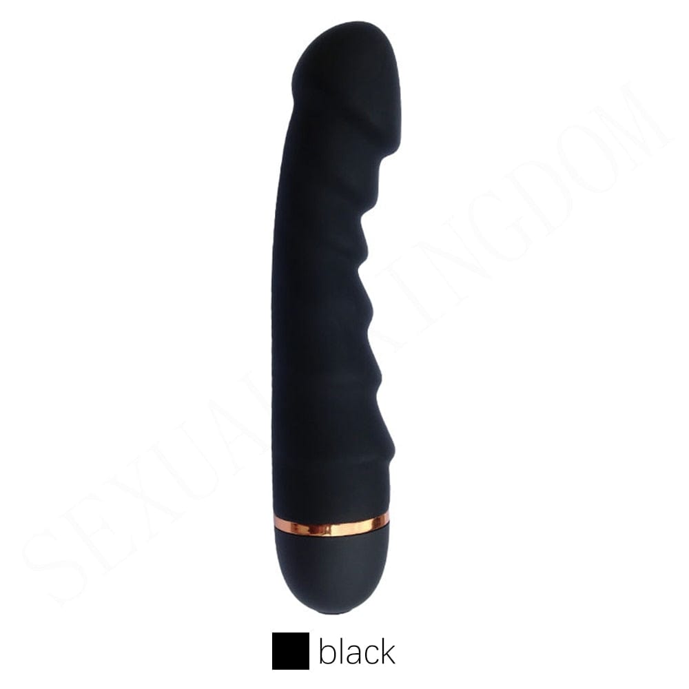 Kinky Cloth China / Black Soft Silicone 20 Modes Vibrator