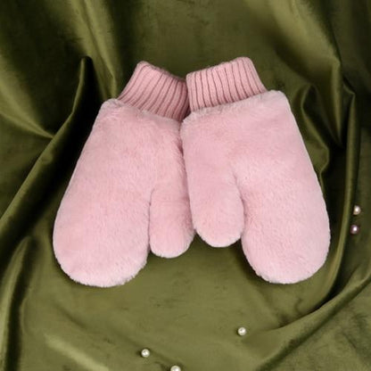 Kinky Cloth 200000394 Pink / One Size Solid Dual Layer Velvet Gloves