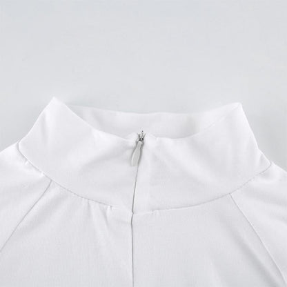 Kinky Cloth 201531501 Solid Half Turtleneck Zipper Bodysuit